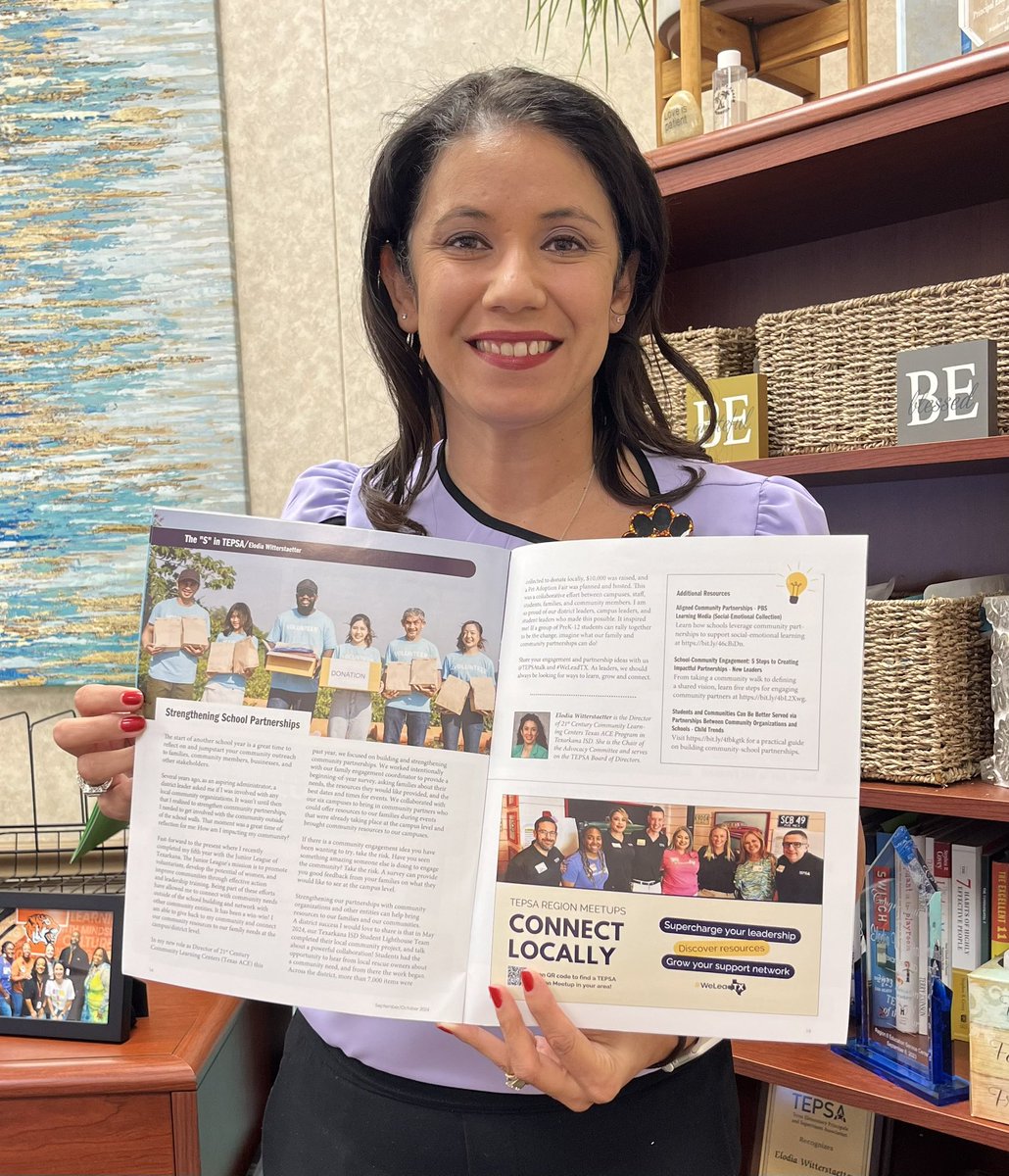 principal_witt's tweet photo. Thank you Texas Elementary Principals & Supervisors Association for the opportunity to contribute to the Sept/Oct issue of TEPSA News for The “S” in Supervisor.
It’s not too late to join!
Received a couple of extras in the mail. 💌
#LeadLearnGrow
#WeLeadTX @TEPSAtalk https://t.co/lJss1yuZD8