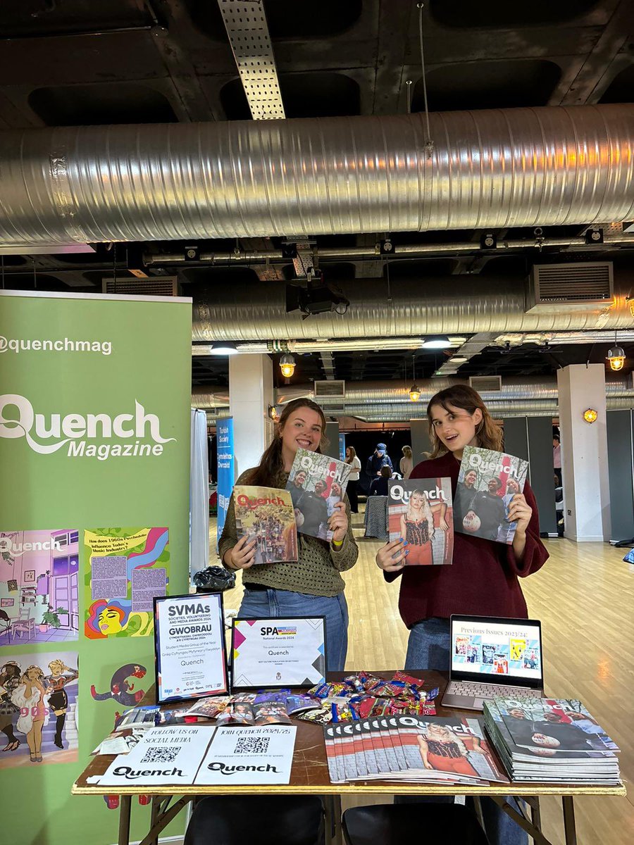 Freshers fair day 1 done! 🌟 

Thanks to everyone who came to visit our stand today. If you didn't get the chance today, come along tomorrow to say hello &amp; ask us anything Quench related from 10am-4pm. 💙

See you there!