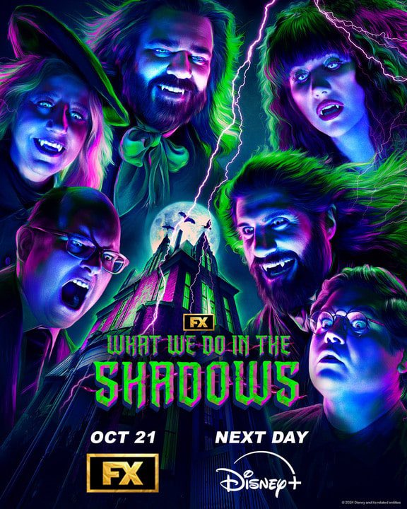mkottick's tweet image. New Poster : Disney’s #FXProductions series #WhatWeDoInTheShadows sixth and FINAL season, premieres October 21, 2024 on Disney’s #FXNetwork and then next day on #DisneyPlusHulu and Disney’s #Hulu in the U.S. 🇺🇸 &amp;amp; #DisneyPlus Canada 🇨🇦 #TheWaltDisneyCompany