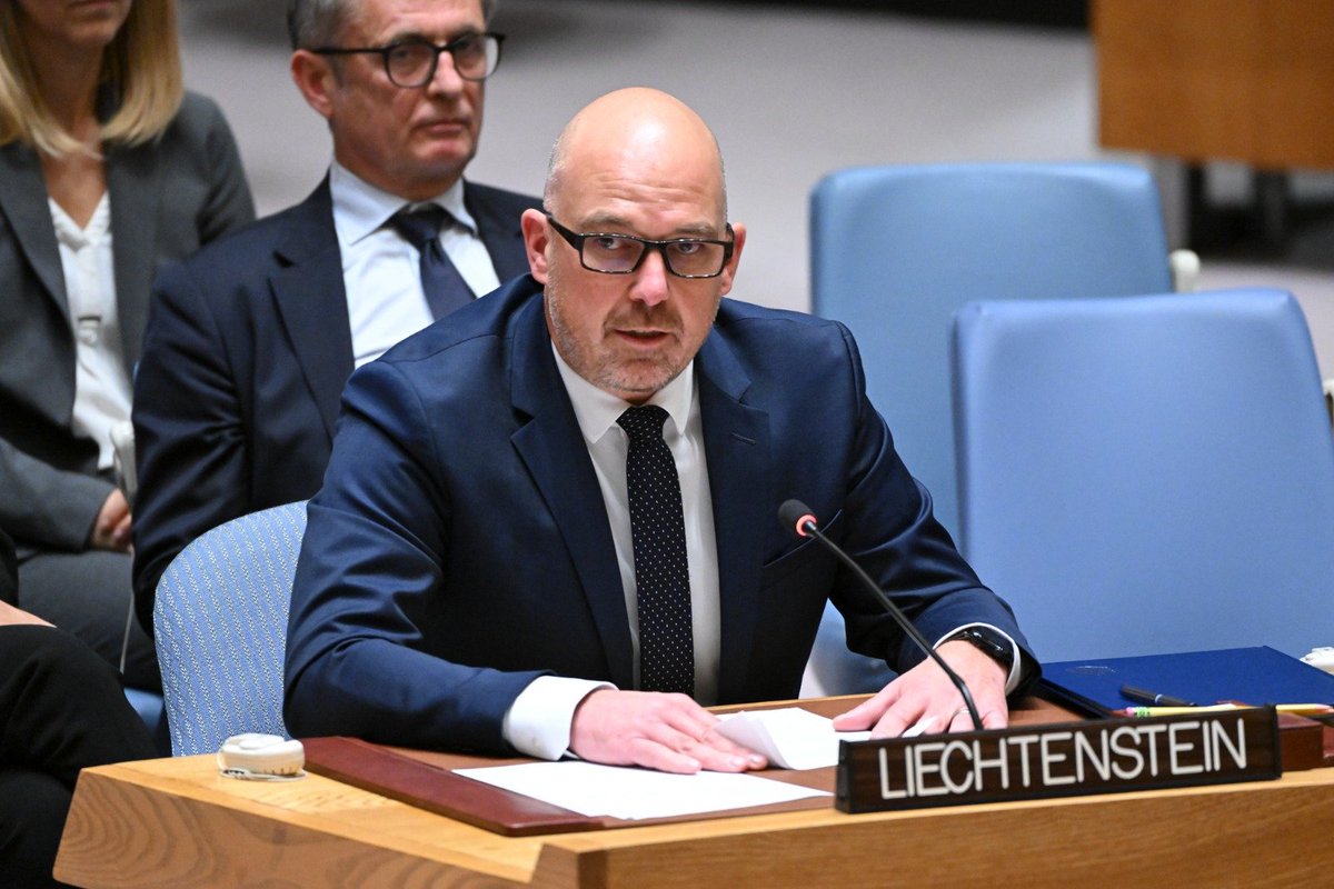 Liechtenstein UN (@liechtensteinun) on Twitter photo At the Security Council, <a href="/DrDanielRisch/">Dr. Daniel Risch</a> spoke on the importance of leadership. Leadership requires us to speak up, to take action on threats to international peace and security, and most importantly, to listen. We must see more women in positions of power, including of the <a href="/UN/">United Nations</a>. At the Security Council, <a href="/DrDanielRisch/">Dr. Daniel Risch</a> spoke on the importance of leadership. Leadership requires us to speak up, to take action on threats to international peace and security, and most importantly, to listen. We must see more women in positions of power, including of the <a href="/UN/">United Nations</a>.