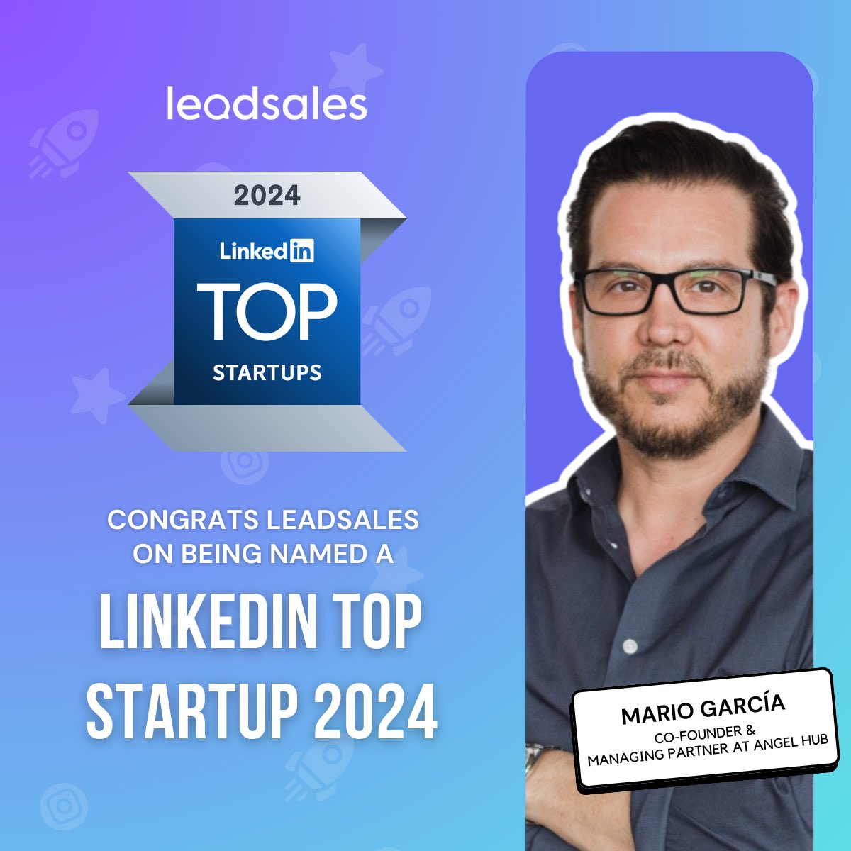 Muchas felicidades al súper emprendedor Roberto Peñacastro  y a todo el Team Leadsales por este muy importante reconocimiento: LinkedIn’s Top Startups 2024 in Mexico. En <a href="/angelhubclub/">AngelHub Ventures</a> estamos muy orgullosos de ser su socio e inversionista.  
 #angelinvesting #LatAm