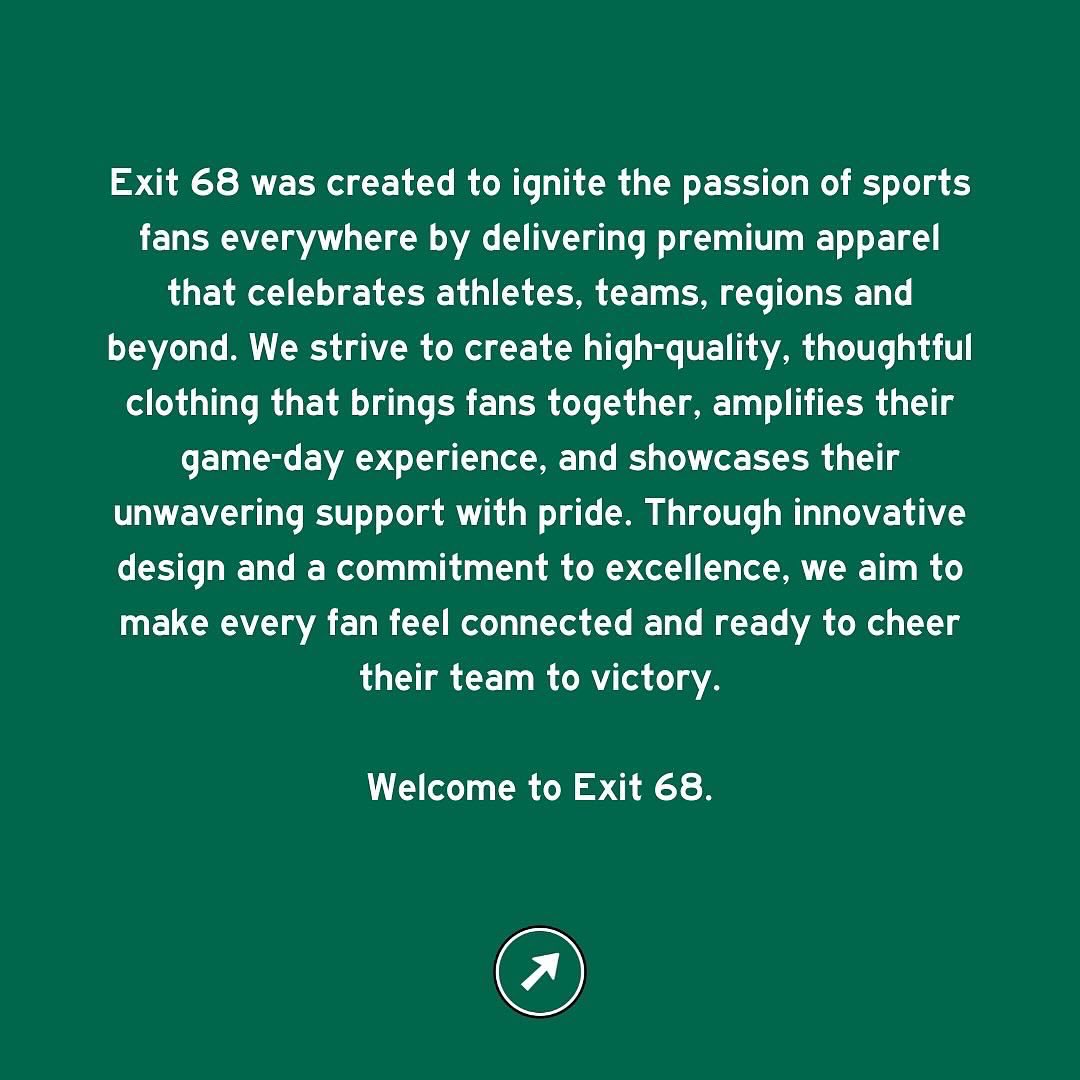 exit68brand's tweet photo. Welcome to EXIT 68 👋🏼 https://t.co/WtWTE1H8TG