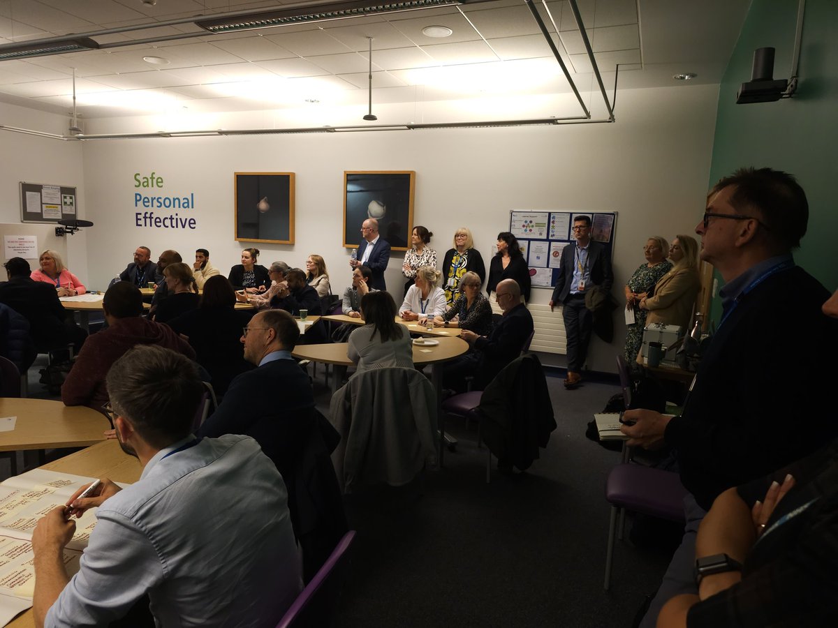 Excellent meeting of Primary, Community and Secondary care leaders  in East Lancashire to maximise the benefits of system working for our population.  Special thanks to Dr. Jawad Hussain , Dr. John Dean, and Jackie Moran for supporting this event.