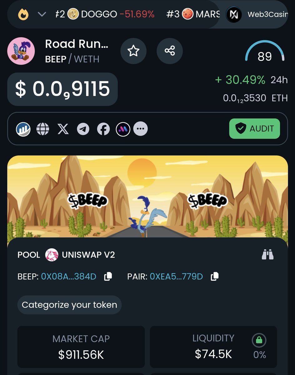 Road Runner $BEEP 🌎 tweet media