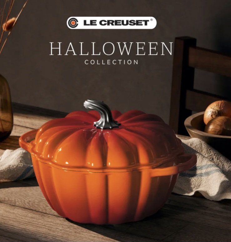 Girls don't like boys girls like the Le Creuset pumpkin casserole dish