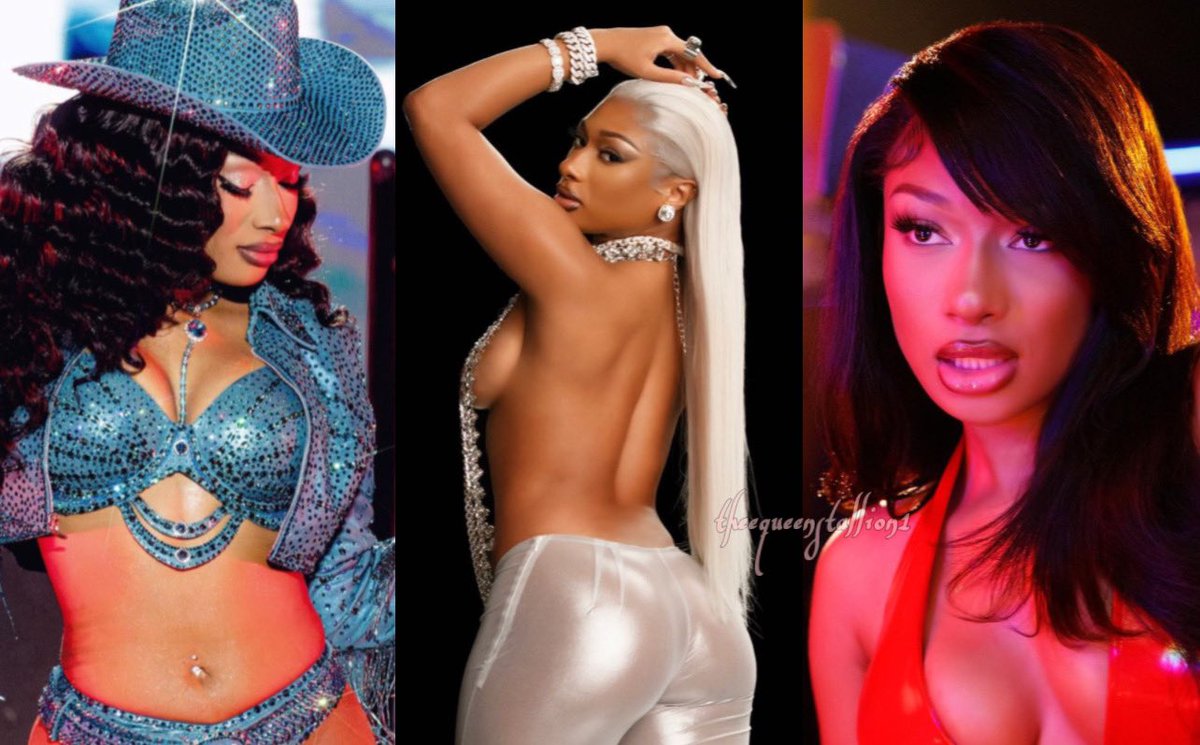 queen_stallion1's tweet photo. My Big Three…

Megan Thee     Tina Snow          Hotgirl
    Stallion                ❄️                       Meg https://t.co/KBRZSfGBBq