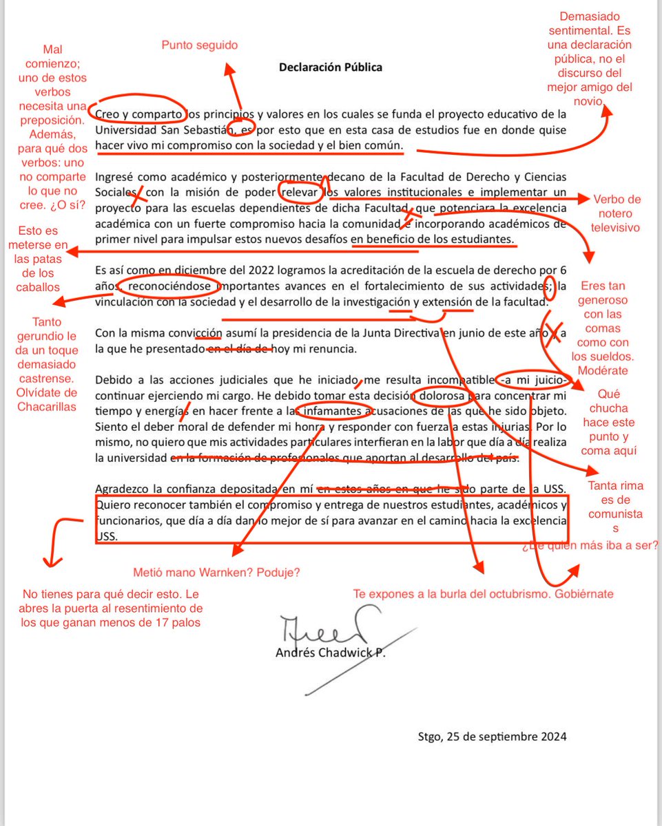 RobertoCastillo's tweet image. Hace tiempo que no hacía esto. A ver si me contratan en la USS por el favor de meterle mano a la sentida declaración de ACH