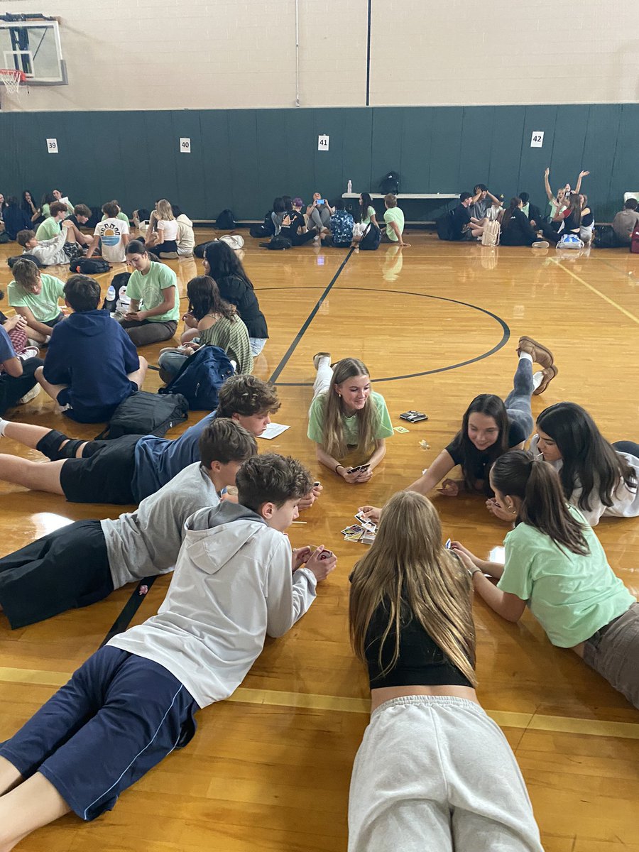 We had a great time reconnecting with our Link Crew groups today! Groups shared positive moments from the first month of school, played games and caught up. We are already looking forward to our next meet up in October! <a href="/WeAreSCHS/">Stoney Creek High School</a> <a href="/rochcommschools/">Rochester Community Schools</a> <a href="/BoomerangPrjct/">Boomerang Project</a> #LinkCrew
