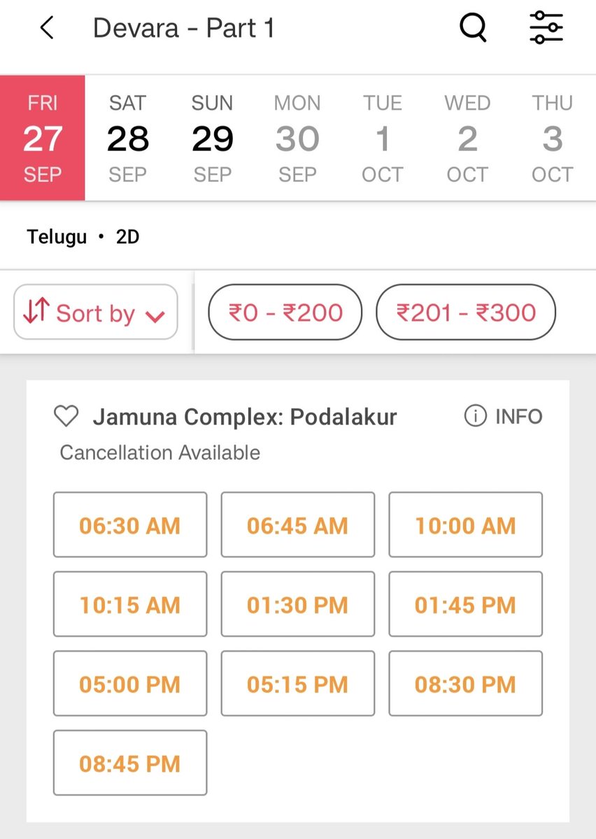 Tejachowdary09's tweet photo. #Devara Jamuna Cinimas Podalakur Bookings Opened 💥💥 

#DevaraBookings #DevaraStorm 
#DevaraOnSep27th https://t.co/yO1tZl5N27