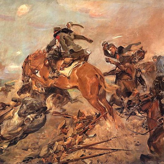 110 years ago, during World War I, on June 13, 1915, 64 Polish Uhlans broke the triple line of Russian troops in a 13-minute charge. This attack went down in history like the "Charge at Rokitna".
⚔️🇵🇱🛡️🔥