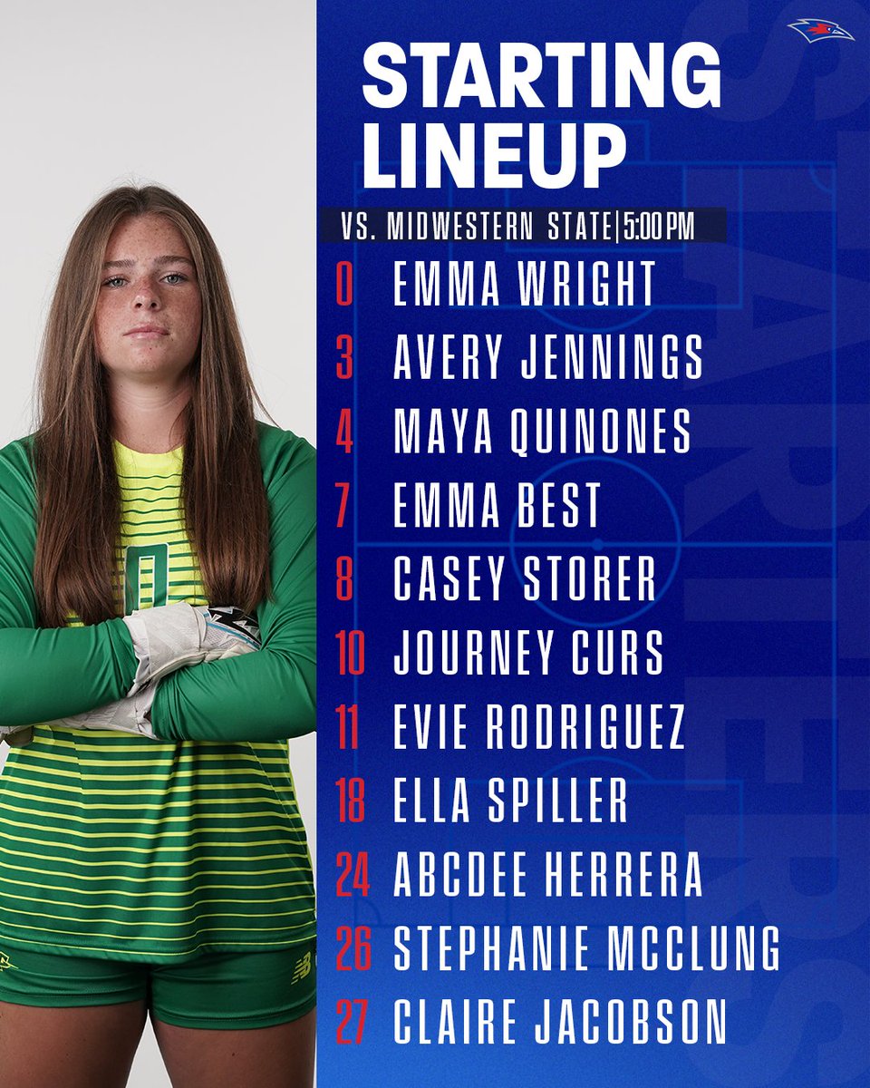LCUSoccer's tweet photo. Today's starters in the clash with the Mustangs! https://t.co/I7OktgmAh2