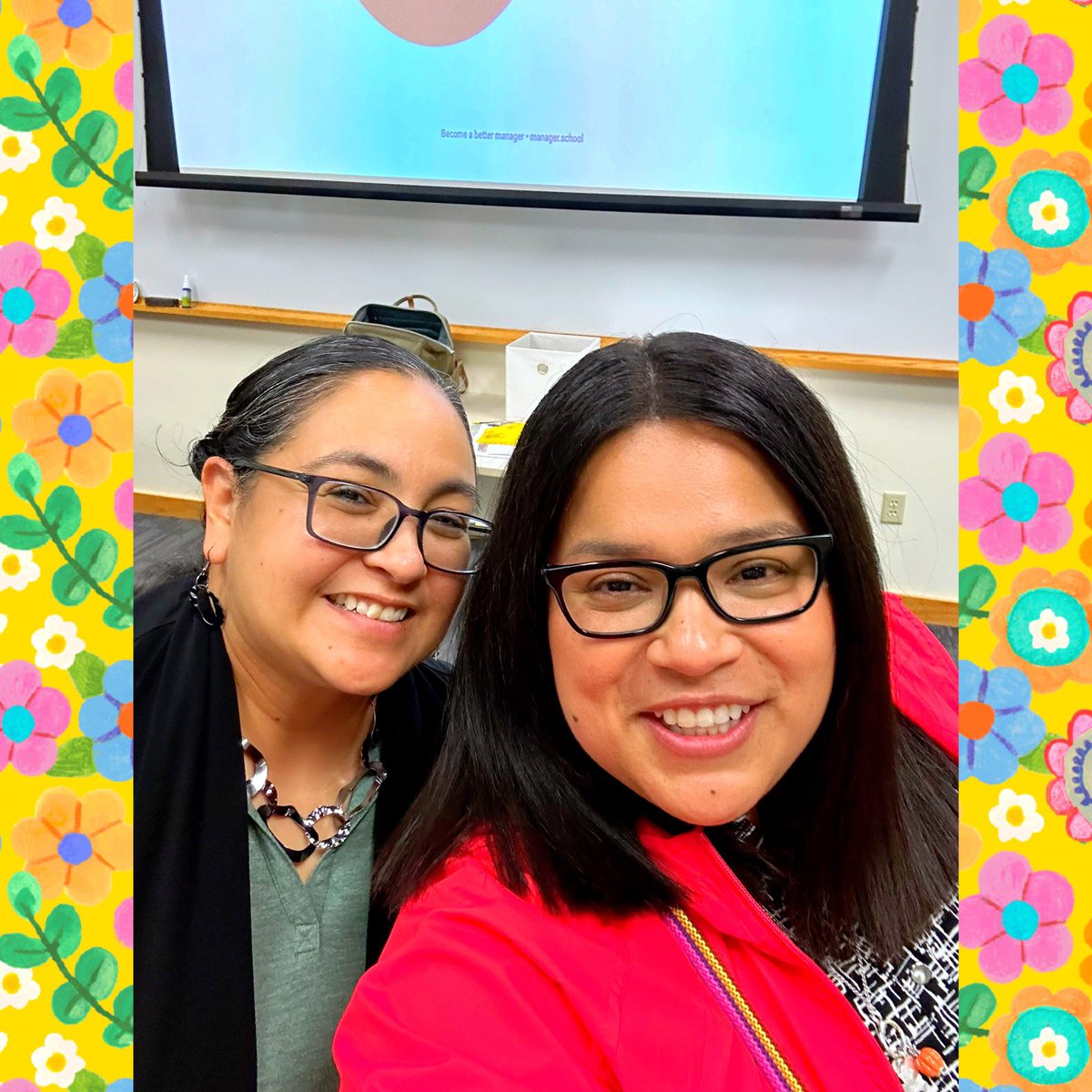 APVidaurri's tweet photo. At PD today and wondered if there would be anyone I knew who would be here as well. I turn and see a familiar face from @EISDofSA 🥹Wow! It has been a long time. So happy we were able to catch up.🫶🏽See you at the next session @melissamcova 
#PLCforAssistantPrincipals https://t.co/8BET9VzeVZ