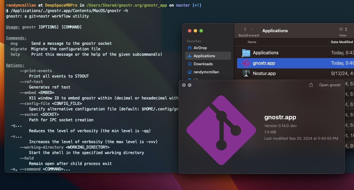 RandyMcMillan's tweet image. #gnostr #nostr #rust 

cc: @BITKARROT @NodeHello @nvk @fiatjaf @OpenSats @HRF @brink @RSync25 

more to do but getting somewhat excited...