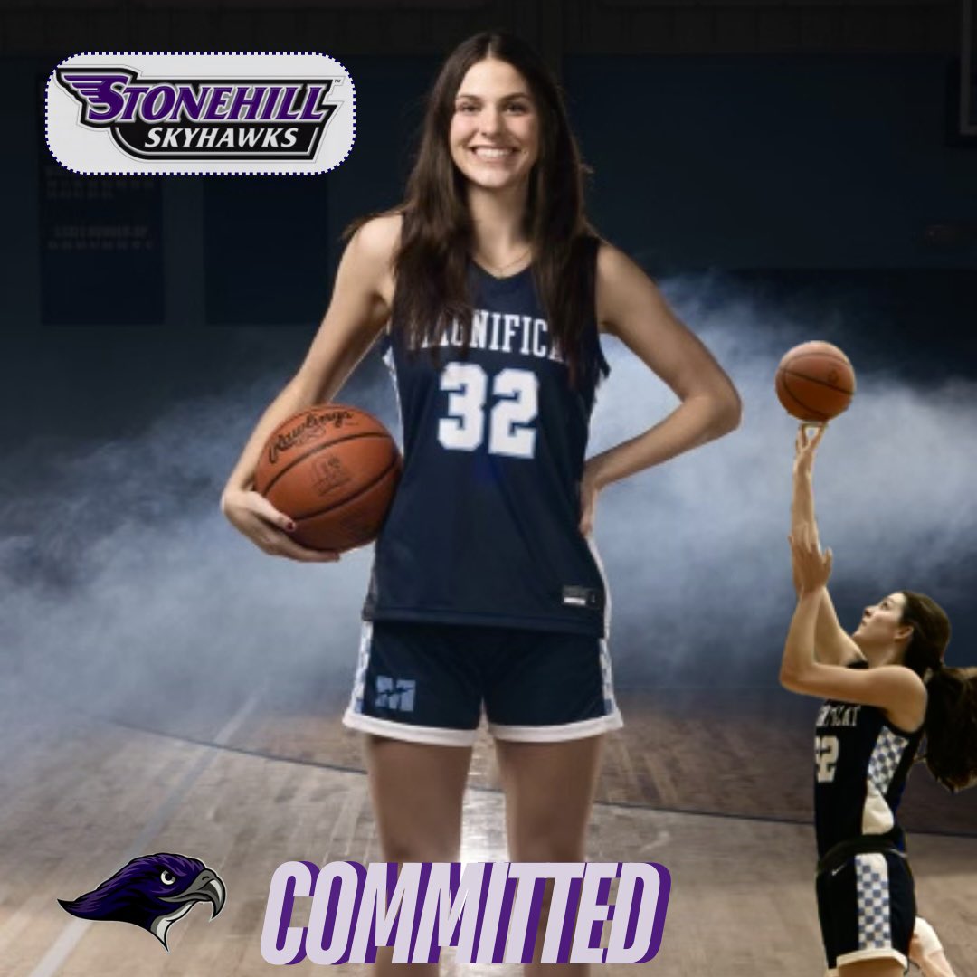 I am very excited to announce my commitment to play D1 basketball at Stonehill College! Thank you to all my coaches, teammates, and family for believing in me and supporting me throughout this journey. I am so grateful for the Stonehill coaches and giving me this opportunity!💜💜