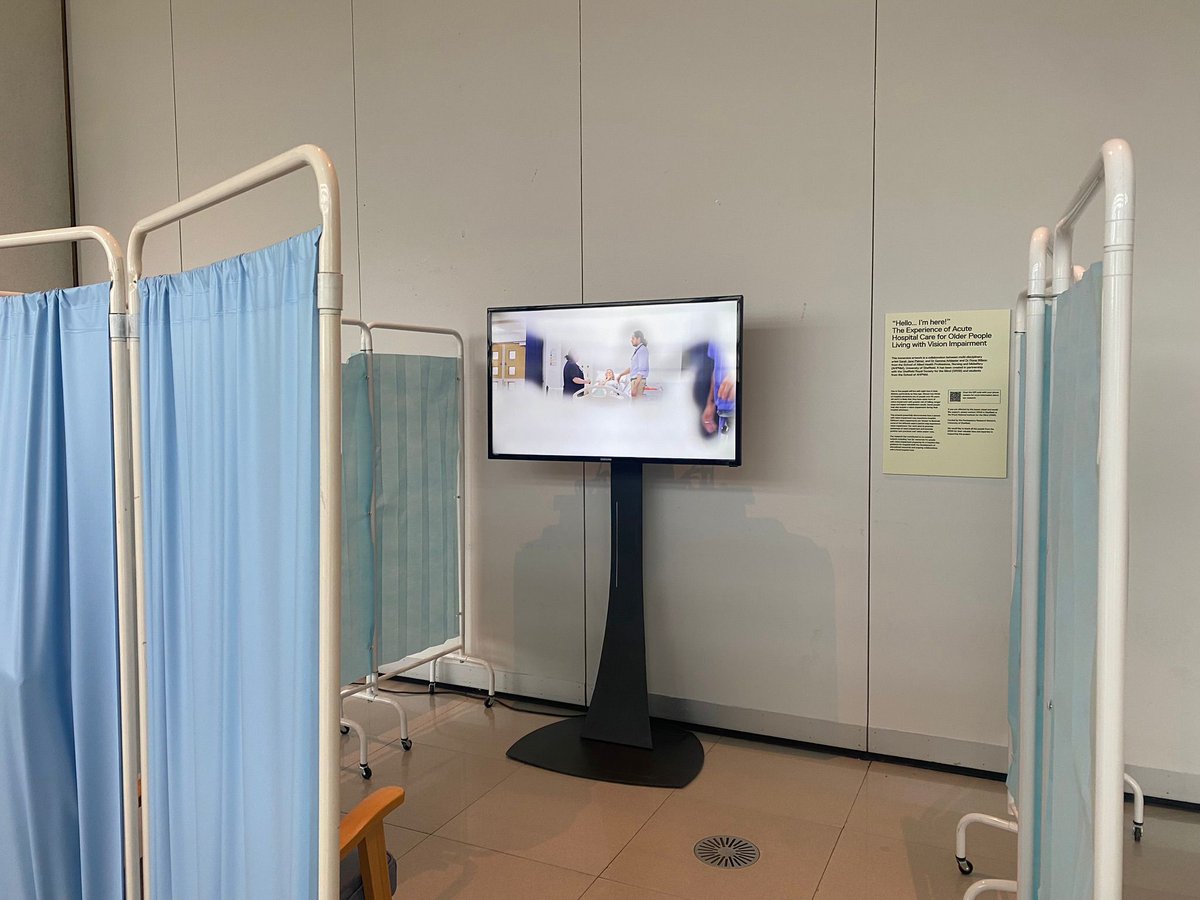 #srsb #ahpnm #fotm2024 Presenting at the Festival of the Mind  spiegletent tomorrow and Futurecade art installation all week to raise awareness about vision impairment and care for older people in the hospital setting. Come along!