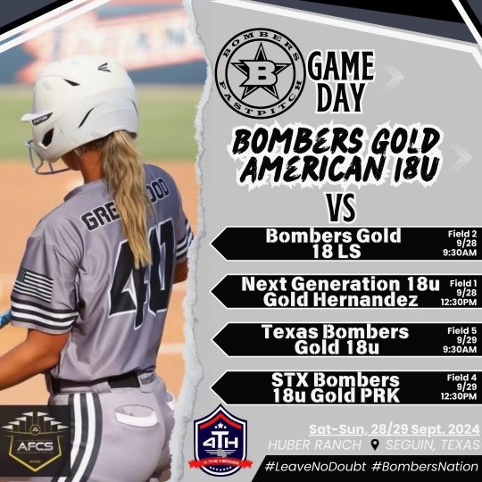 Ryan Stratman (@ryanstrat2025) on Twitter photo First tournament of the fall. Time to hit the dirt and get to work. Can’t wait to see what this season has in store!! <a href="/18uAmerican/">Texas Bombers Gold American 18U</a> <a href="/ARod_1184/">AD Rodriguez</a> <a href="/bombers_fp/">Bombers Fastpitch</a> First tournament of the fall. Time to hit the dirt and get to work. Can’t wait to see what this season has in store!! <a href="/18uAmerican/">Texas Bombers Gold American 18U</a> <a href="/ARod_1184/">AD Rodriguez</a> <a href="/bombers_fp/">Bombers Fastpitch</a>