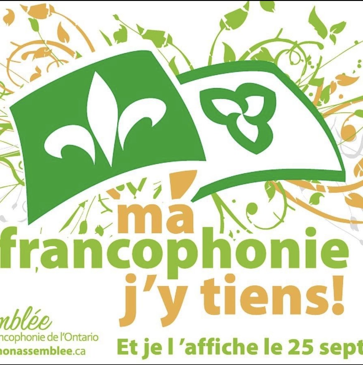 Aujourd’hui nous célébrons! Je suis fière d’être une franco-ontarienne. 😊⚜️