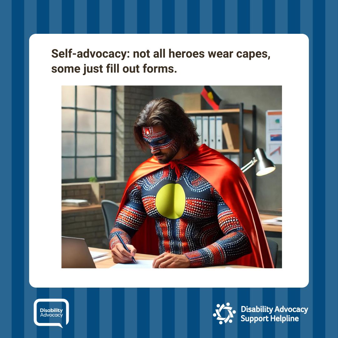 If you need the support of a disability advocate call 1800 643 787 and ask for the HELPLINE. #DisabilityAdvocacy