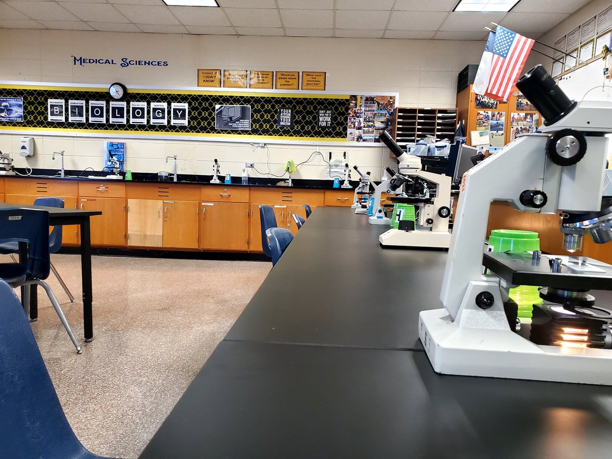Histology Lab Practical is set up and ready for tomorrow!  <a href="/KleinOak/">Klein Oak HS</a> <a href="/KISD_CTE/">Klein ISD Career & Technical Education</a>