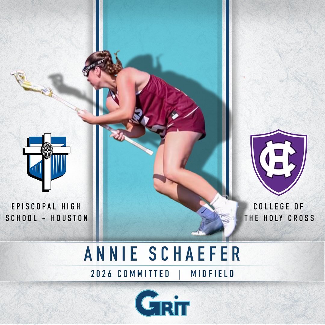 Congratulations to Annie Schaefer ('26, M, EHS) on her commitment to HOLY CROSS!

#PlayGRITLax