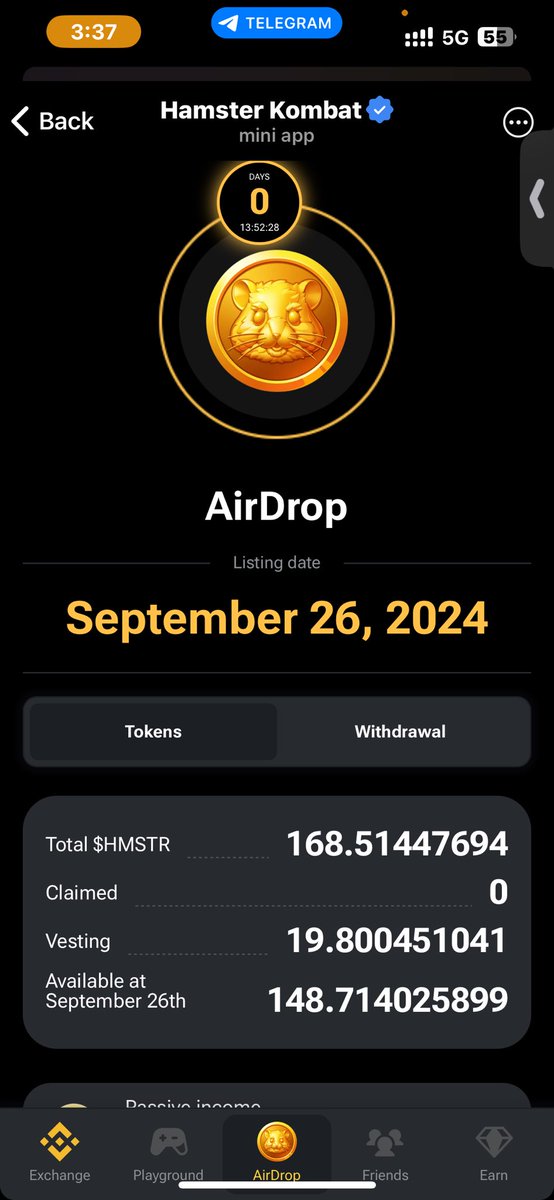 Anand8112's tweet photo. Gearing to WIN from 1L INR worth $HMSTR token on CoinDCX!
 @CoinDCX #HamsterKombatOnCoinDCX https://t.co/lQDRAxYnsm