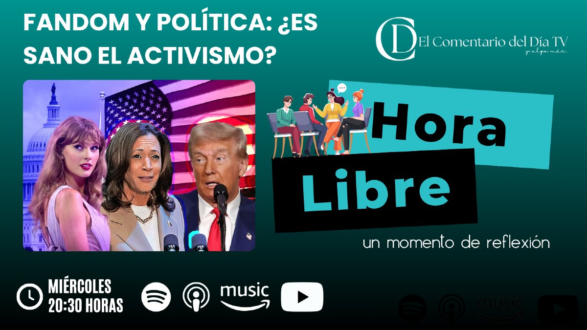 Todos los miércoles, a las 20:30 horas, acompaña a <a href="/pamcosme/">Pamela</a> en esta nueva temporada de Hora Libre

#ComentarioDelDíaTV #HoraLibre

i.mtr.cool/xmnugpjczg