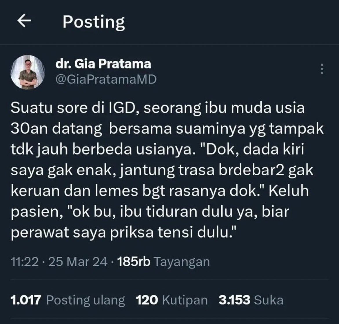 INGAT !! Tidak ada rumah tangga yang terbebas dari masalah , Tapi percayalah marah-marah dan saling bentak-bentak tidak akan pernah menjadi solusi, malah keduanya jadi penambah masalah!

— WAJIB BACA CERITA INI UNTUK EDUKASI KEHIDUPAN😇