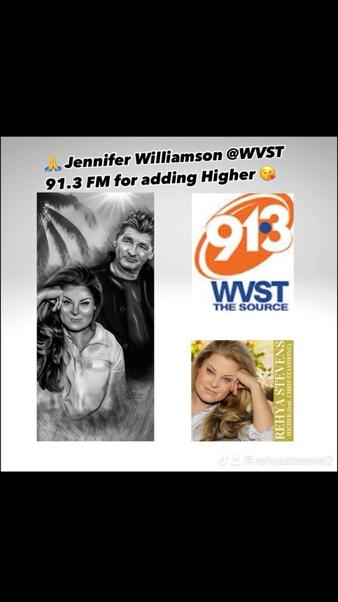 📻It sure is fun to make friends through music! Thank you Jennifer Williamson at WVST FM for adding “Higher (feat. Chris Standring)” to your rotation😘 #jenniferwilliamson #wvstradio #higher #higherfeatchrisstandring