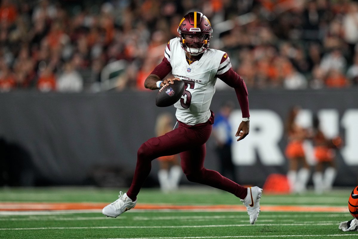 FanDuel's tweet photo. You can have one QB for the next 10 years, who do you take? 🤔

❤️ for Jayden Daniels 
🔁 for CJ Stroud https://t.co/A9P77iJezZ