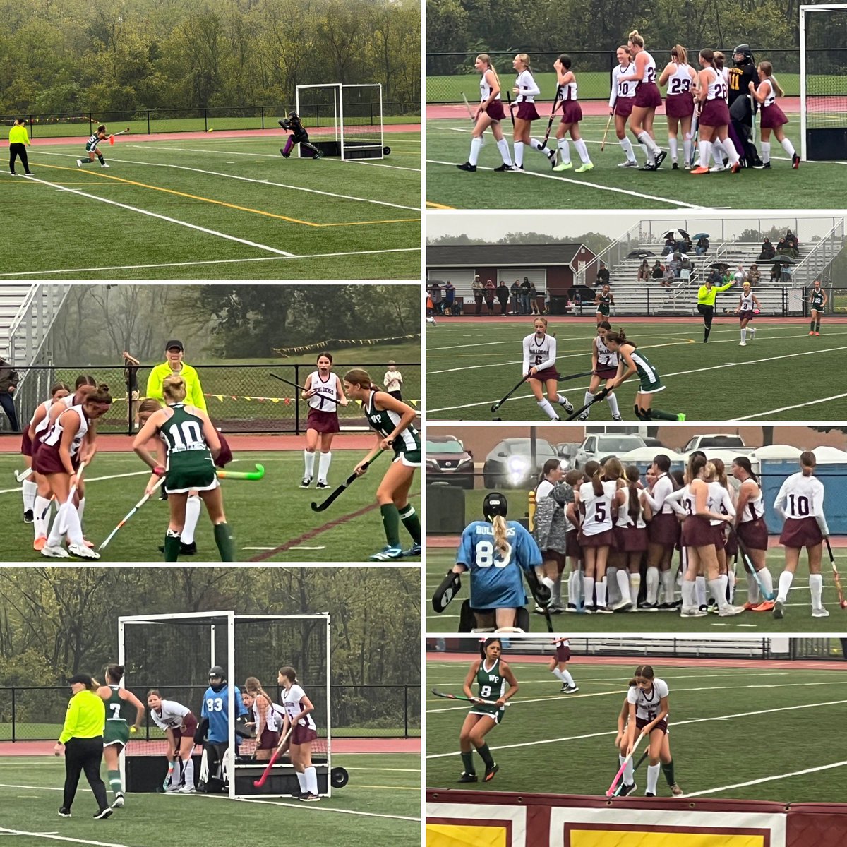 A wet and exciting afternoon cheering-on my lady Bulldogs in field hockey!  ♥️💛♥️💛 #BSMSrocks