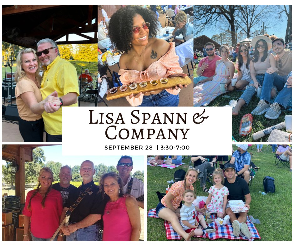 Live Music, Food, and WINE! Join us Saturday, September 28, from 3:30-7:00 for the <a href="/LisaSpann/">Lisa Anne</a> &amp; Company Outdoor Concert! Details here: bit.ly/4cPUmKl