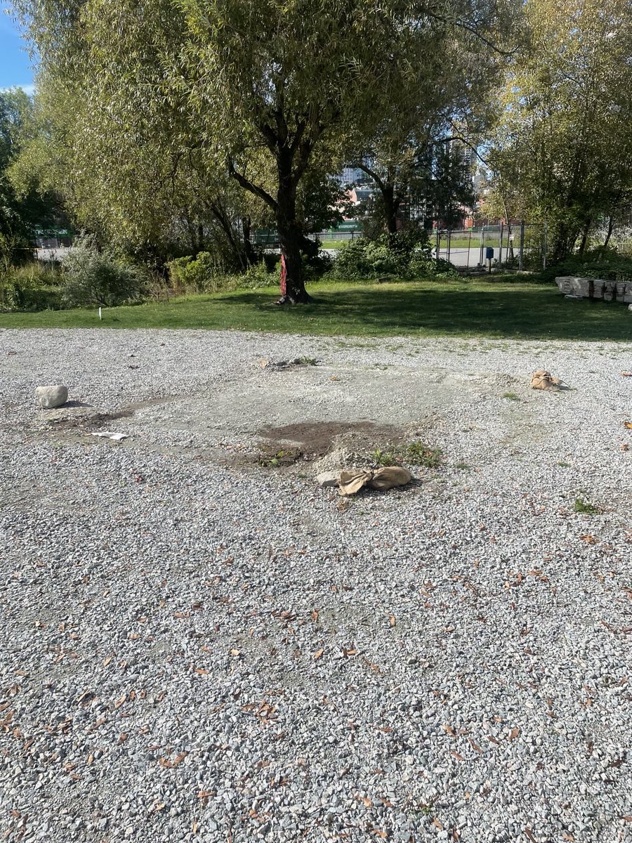 Yesterday at CRAB Park, @parkboard rangers stole the tent and belongings of a new mother, who gave birth only a day before rangers stole everything she owned. They trashed her tent in front of her while she sobbed. She lost clothes, her tent, baby photos, and survival supplies.