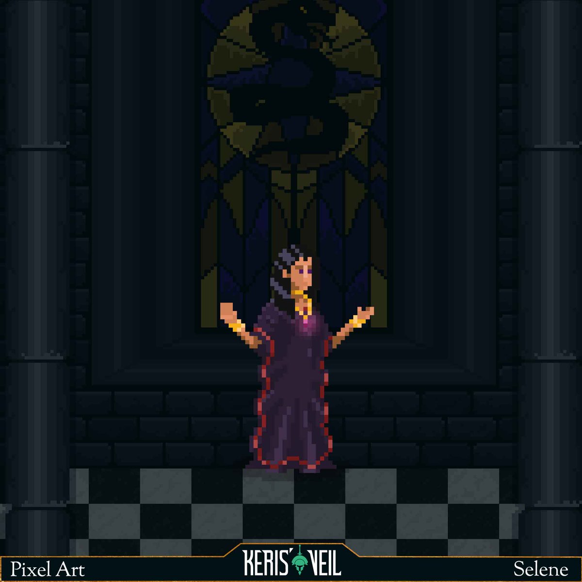 GallakTales's tweet photo. 🇺🇸 From sketch to pixel - Selene
🇲🇽 Del boceto al pixel - Selene

#indiegame #indiedev #conceptart #pixelart #KerisVeil https://t.co/3OEZT5xWbq