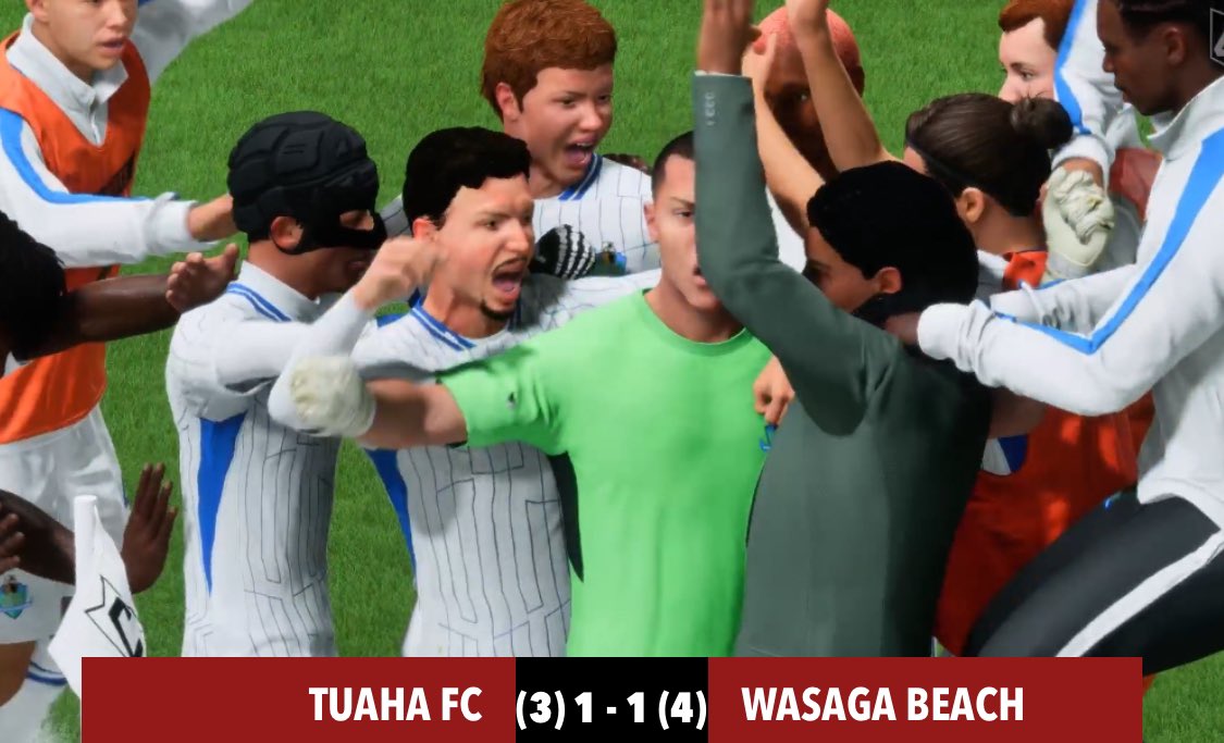 WasagaBeachFC's tweet photo. WASAGA BEACH WIN THEIR FIRST GAME OF THE SEASON ON PENS!

FIRST OF MANY WINS TO COME!

#WBFC || #WasagaBeach https://t.co/2ZmBzcMW56