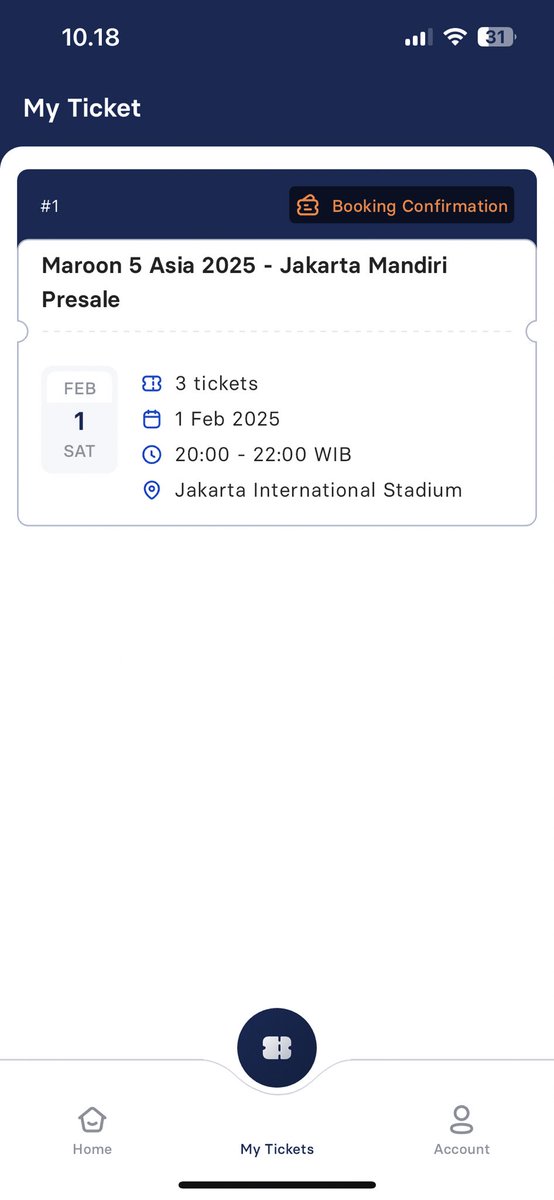 _ajjin's tweet photo. secured maroon 5 tix only in 6 minutes! hit me up yg masih mau jastip ya buat general sales besok.

#wtsmaroon5injakarta #maroon5injakarta #jastipmaroon5 #maroon5 https://t.co/2Y0LI0KTvO