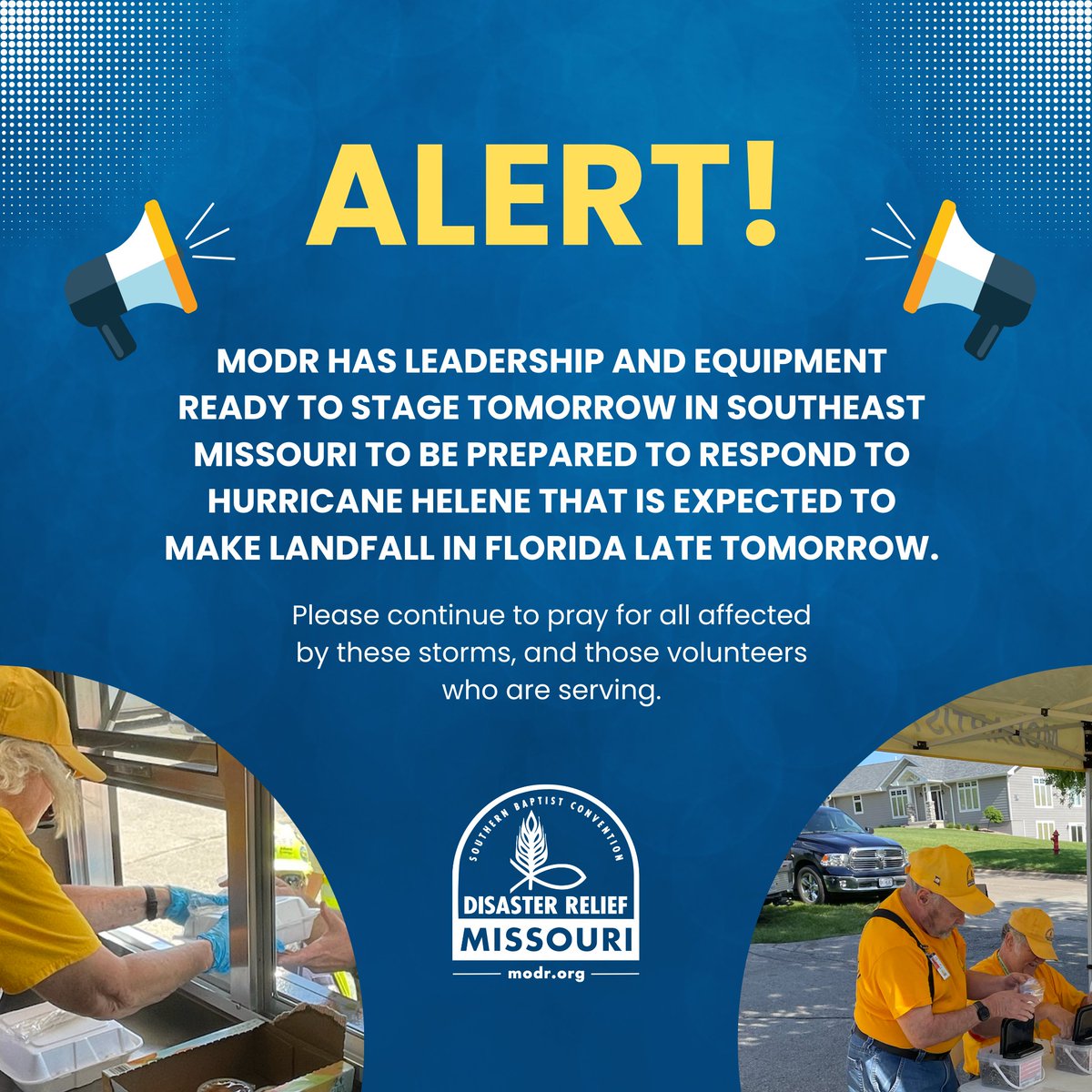 Pray for those in the path of Hurricane Helene.
