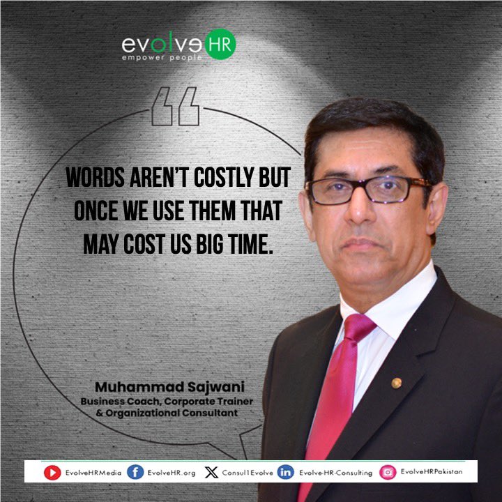 Where words fail, deeds speak. 

#words #phrases #power #impact #magic #choice #productivity #positivity #communication #collaboration #respect #patience #insights #apology #sorry #knowledge #information #support #conducive #work 
 
#EvolveHR
#empowerpeople
#HRConsultants