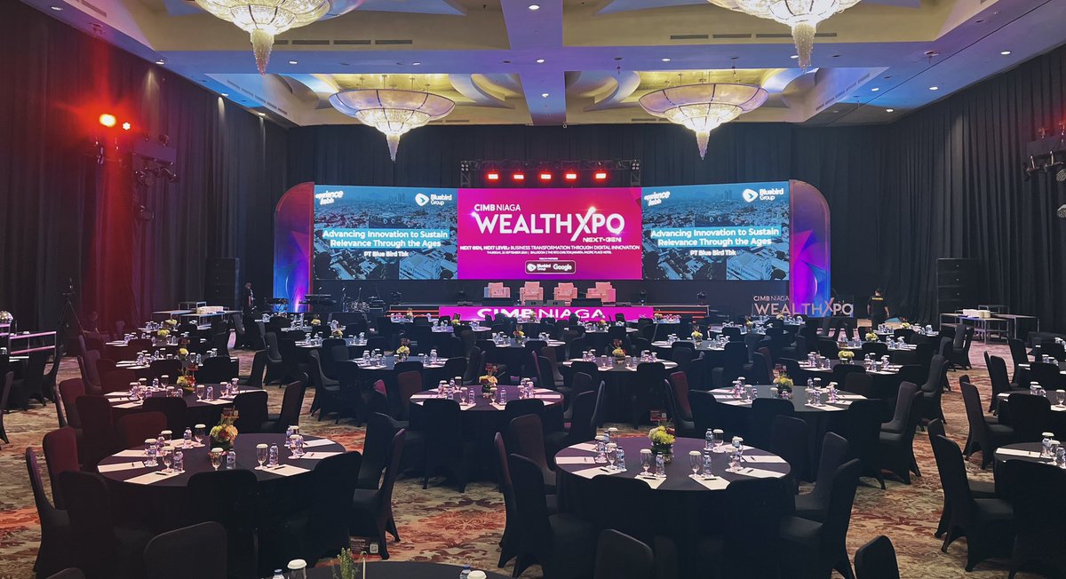CIMBNiaga's tweet photo. The day! Wealth Xpo 2024 by CIMB Preferred dan CIMB Private Banking will be held today.
Kita bakal dengerin banyak materi yang fresh dan insightful dari para expert. This is #CNST edisi Wealth Xpo 2024.
#WealthXpo2024 #HUT69CIMBNiaga https://t.co/mGScoujKz9