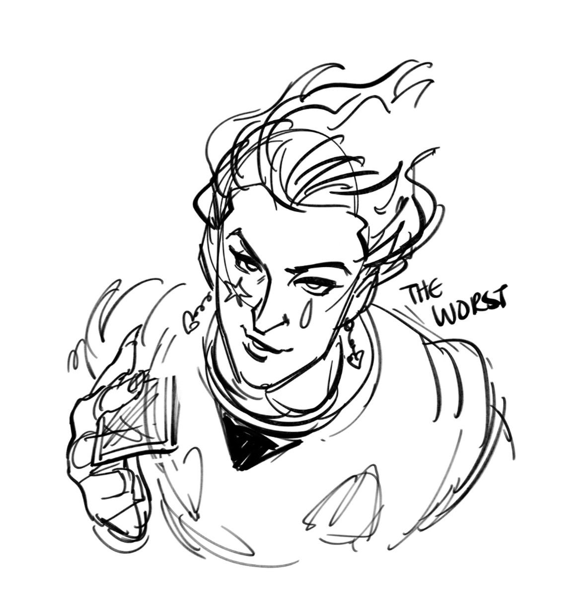 crispy_ghee's tweet photo. hunter x hunter scribbles testing out new brushes I downloaded  

almost literally scribbles haha https://t.co/qgGO9p3Am2