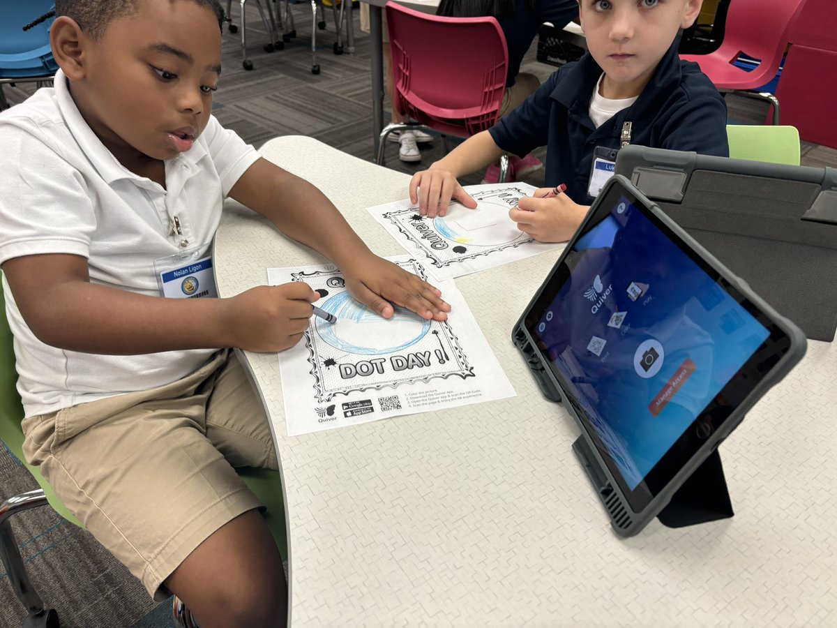 Collier Collaboration Lab (@colliercollabr8) on Twitter photo 2nd graders in Mrs. Powell’s class had fun creating augmented reality dots for International Dot Day! #BeeTheImpact #TeamMCPSS #growingGREATNESS <a href="/CollierES/">Collier Elementary</a> <a href="/quivervision/">QuiverVision</a> 2nd graders in Mrs. Powell’s class had fun creating augmented reality dots for International Dot Day! #BeeTheImpact #TeamMCPSS #growingGREATNESS <a href="/CollierES/">Collier Elementary</a> <a href="/quivervision/">QuiverVision</a>