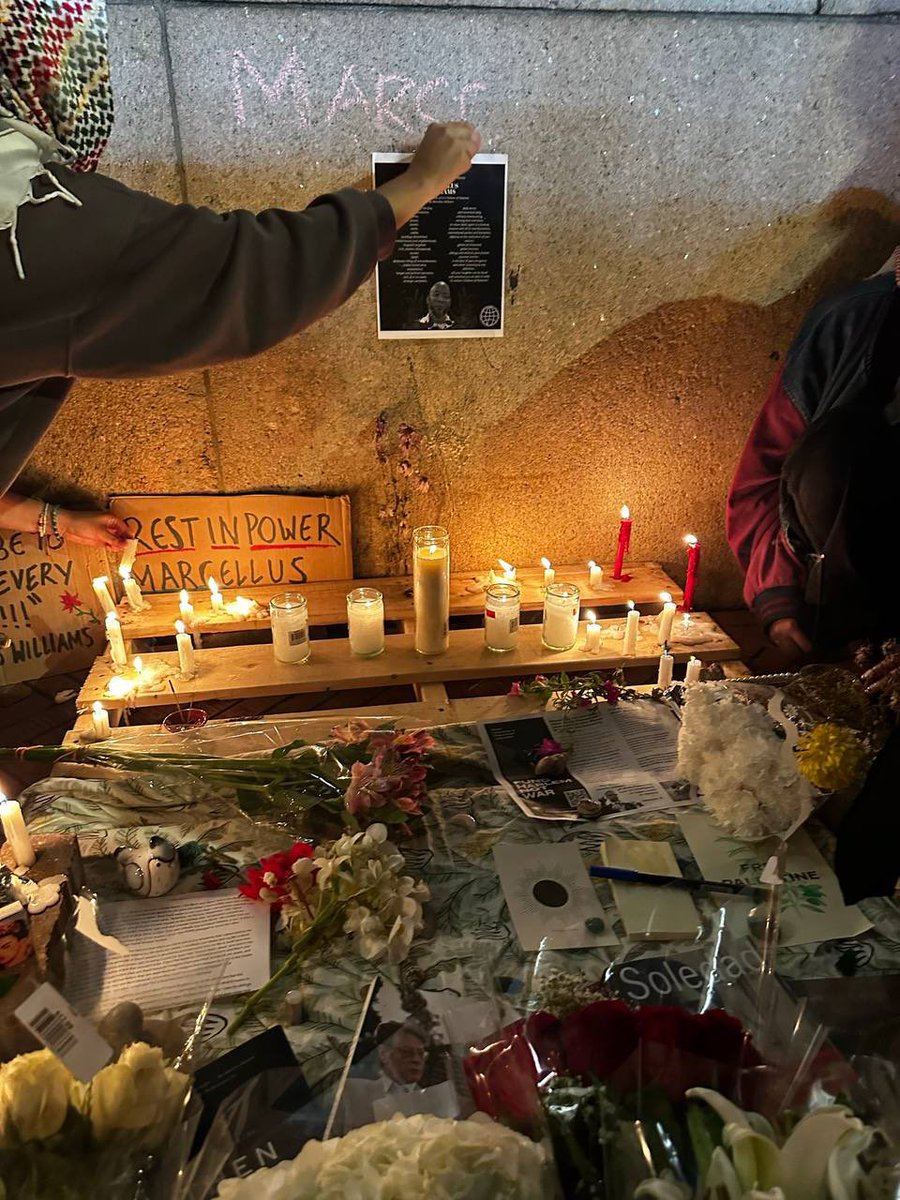 Tonight, we honored the legacy of Iman Marcellus Khaliifah Williams after he was executed by the state. From Missouri to Gaza to Ferguson, we will honor all of our martyrs and prisoners. ❤️‍🔥