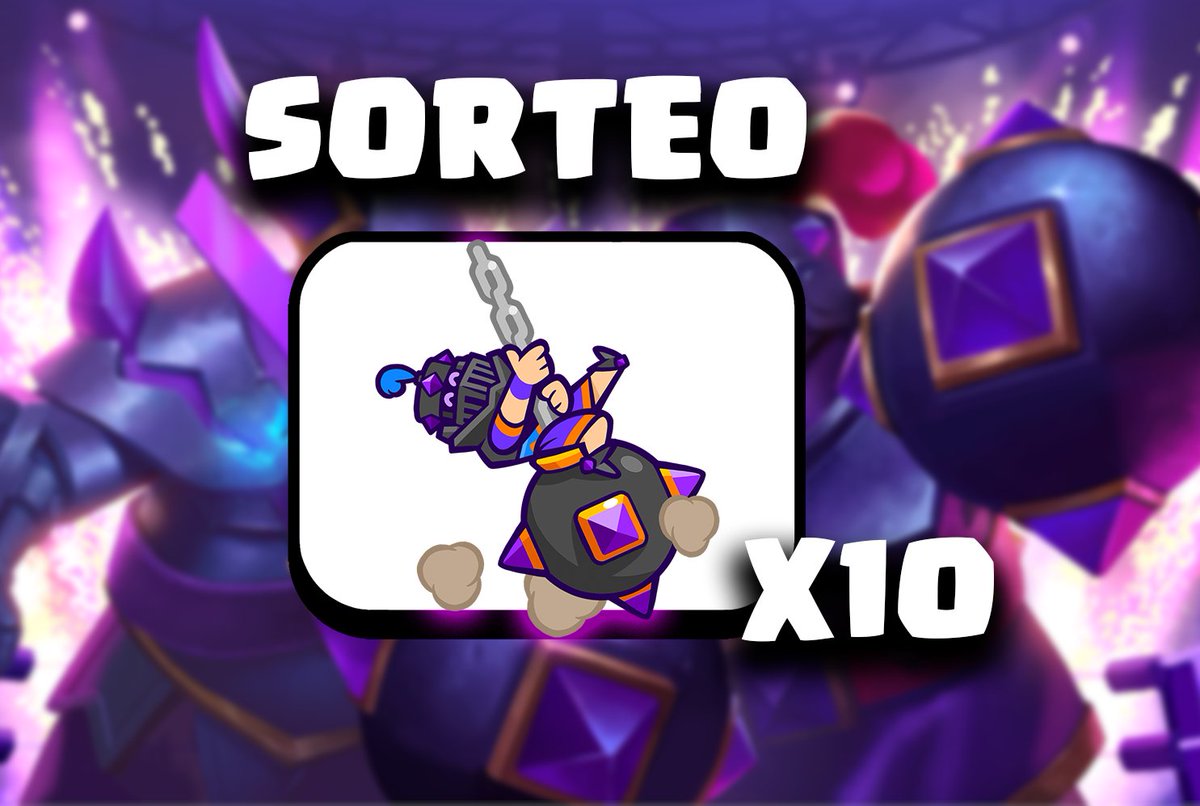 Me he creado una cuenta de twitter asi que:

Sorteo 🎁

x10 emotes de #MegaKnightWreckingBall 

Comenta "participo" y ya estarían participando👻