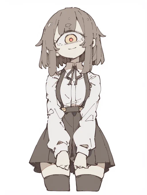 #nijijourneyずっと単眼娘つくってる可愛い 