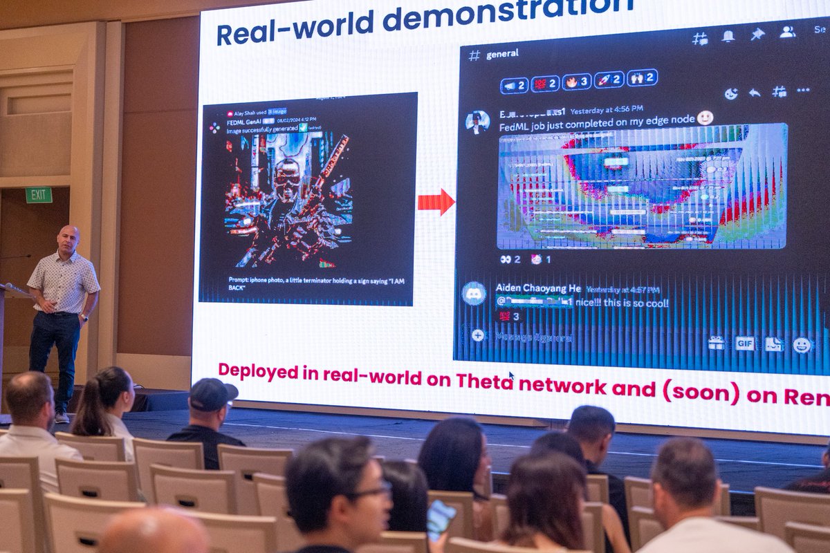 ⚡️ChainOperaAI MOMENTS (2/7)

🔥 We had HUNDREDS of people register for the event, all excited to see our solutions, from AGI to the future of community-driven AI. Imagine large-scale training and serving of generative AI models on decentralized GPU clouds. Big things are coming!