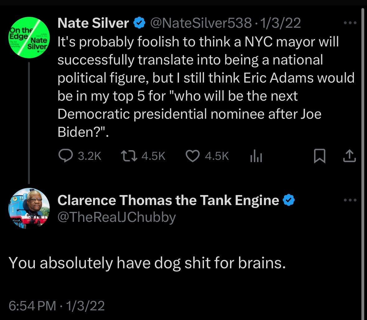 Clarence Thomas the Tank Engine tweet media