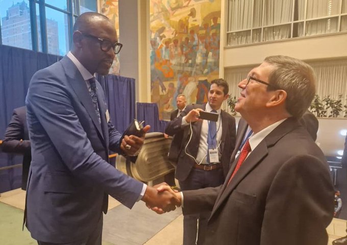Con el canciller de Mali, Abdoulaye Diop