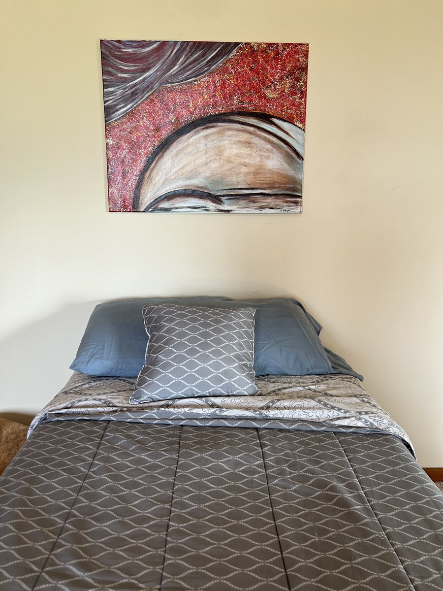 Looks like one of my pieces has found a home. Satisfying #abstract #abstractart #art