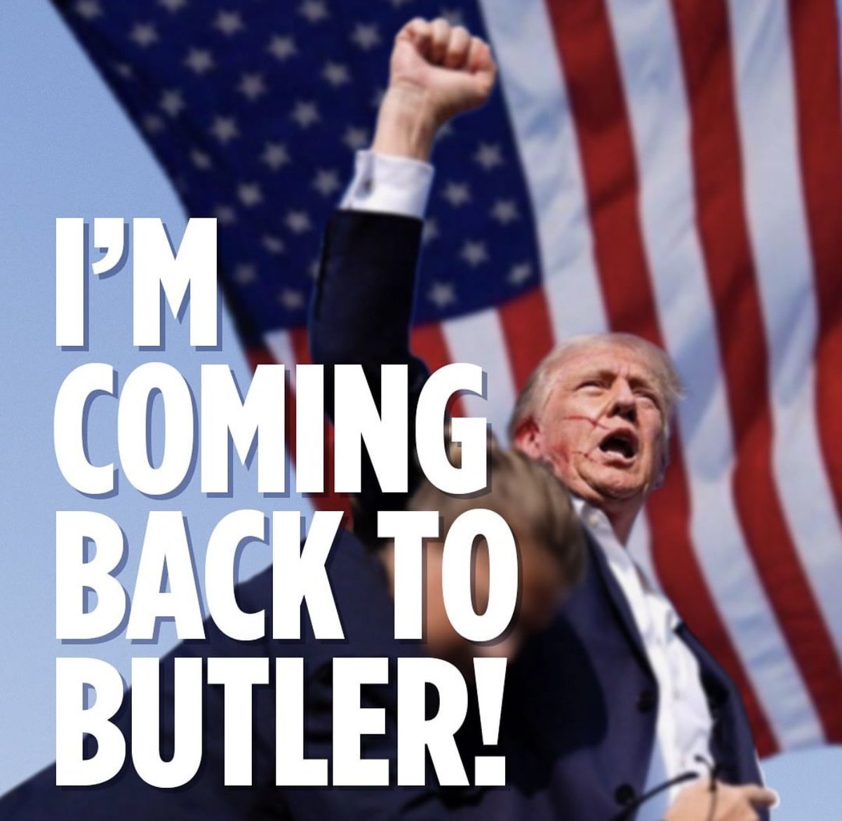 "I'M COMING BACK TO BUTLER!"
<a href="/realDonaldTrump/">Donald J. Trump</a>

President Trump is returning to Butler, Pennsylvania on Saturday, October 5th for a 5:00pmE MAGA Rally at the Butler Farm Show, Inc.
Get your tickets today at: event.donaldjtrump.com/events/preside…