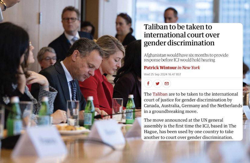 melaniejoly's tweet photo. Under the Taliban, Afghan women &amp; girls have been silenced. 

The Taliban has consistently violated international law. We will not rest until justice prevails and they see freedom.

We stand firm &amp; unwavering in our support for the women and girls of Afghanistan. https://t.co/ktd7YJKV26