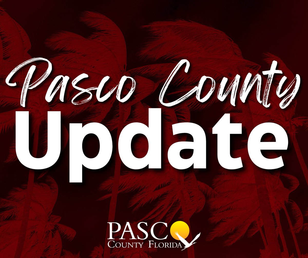 Time is running out to get to higher ground ahead of #HurricaneHelene.  If you live in evacuation Zone A – you’re under a mandatory evacuation order, and it’s time to leave.  It is not safe to stay in homes along Pasco’s coastline, which is expecting extremely dangerous storm
